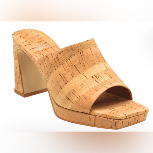Jeffrey Campbell Shoes - Jeffrey Campbell Caviar Platform Slide Sandal in Cork